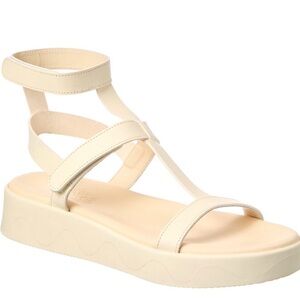 Ancient Greek Sandals Efrosini Leather Sandals Women's Cream Colored Sz 39/US 9